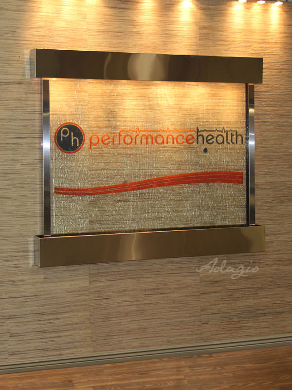 Custom waterfall with custom logo